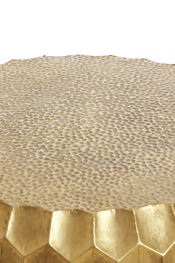 Coffee table 85x42 cm KALAN antique gold