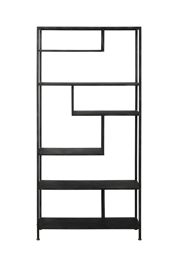 Cabinet open 100x35x213 cm YLAYA antique black