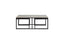 Coffee table S/3 max 120x60x45 cm KUMALU antique bronze