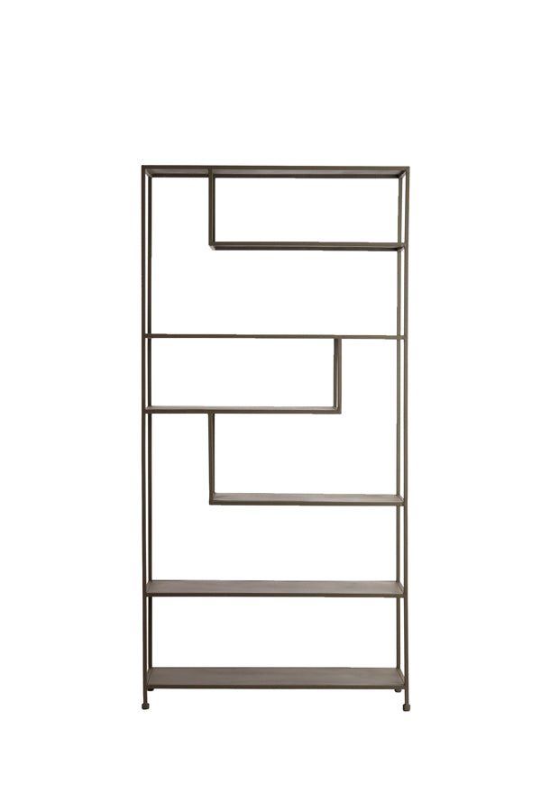 Cabinet open 100x35x203 cm YLAYA matt brown