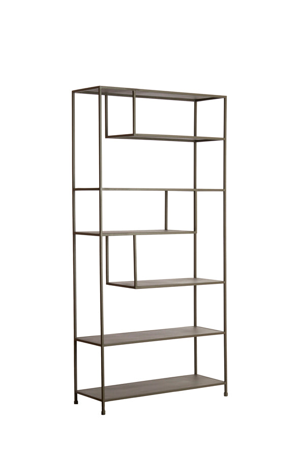 Cabinet open 100x35x203 cm YLAYA matt brown