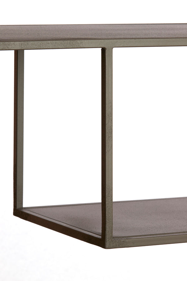 Cabinet open 100x35x203 cm YLAYA matt brown