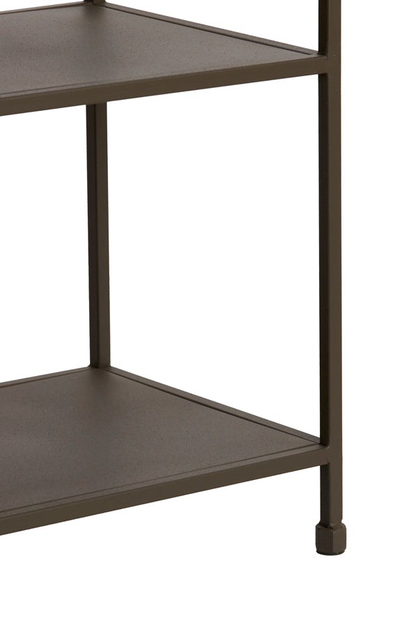 Cabinet open 100x35x203 cm YLAYA matt brown