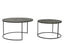 Coffee table S/2 61x37+76x41 cm RENGO texture ant bronze