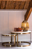 Coffee table S/2 60x40+75x47 cm PERLATO mrbl whit-ant brnz