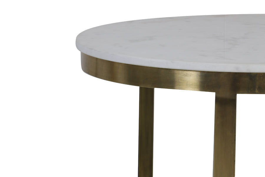 Coffee table S/2 60x40+75x47 cm PERLATO mrbl whit-ant brnz