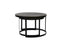 Coffee table S/2 62x41+76x46 cm TRELO antique bronze-black