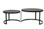 Coffee table S/2 62x41+76x46 cm TRELO antique bronze-black