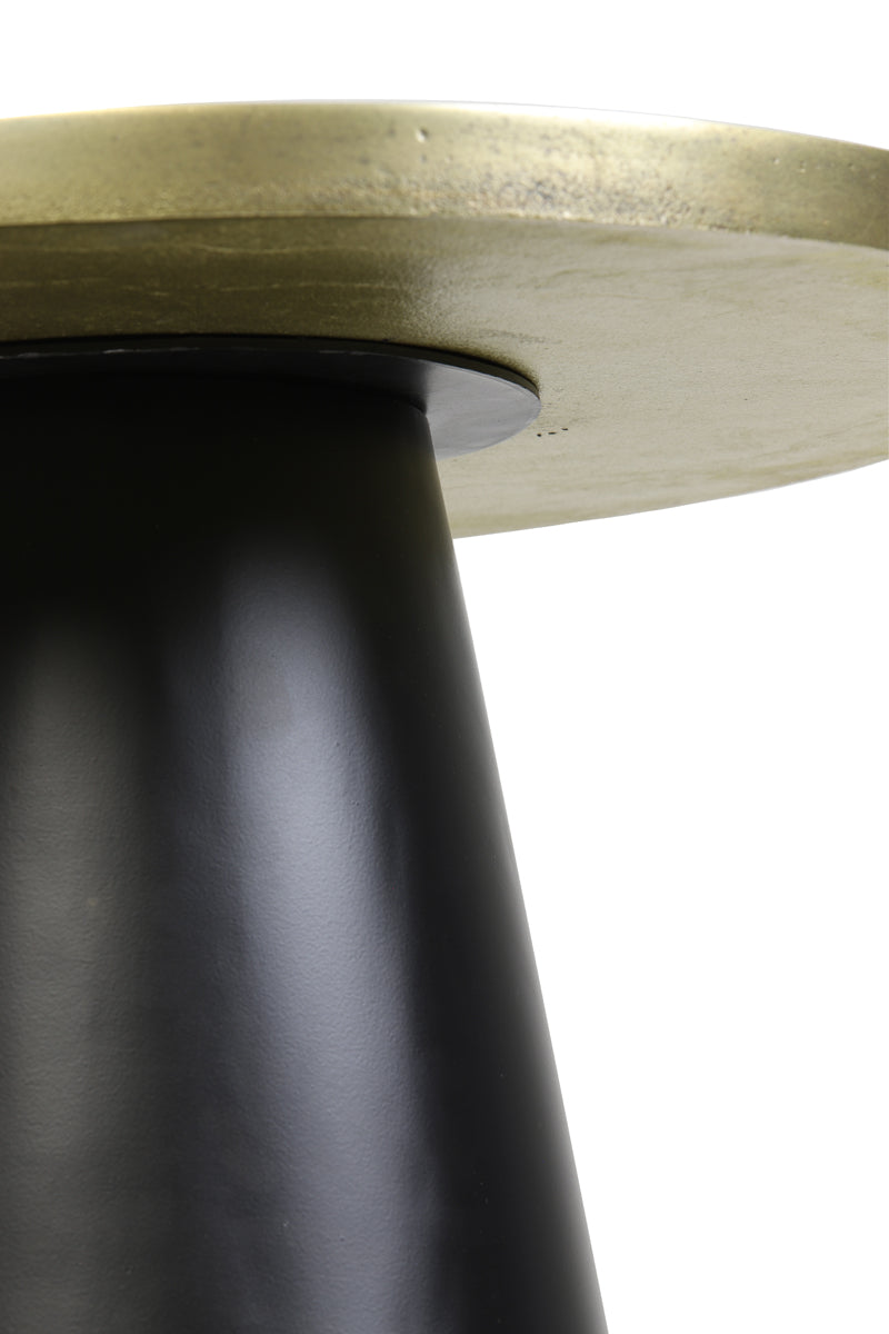 Coffee table 60x44 cm POPETA antique bronze-black