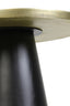 Coffee table 60x44 cm POPETA antique bronze-black