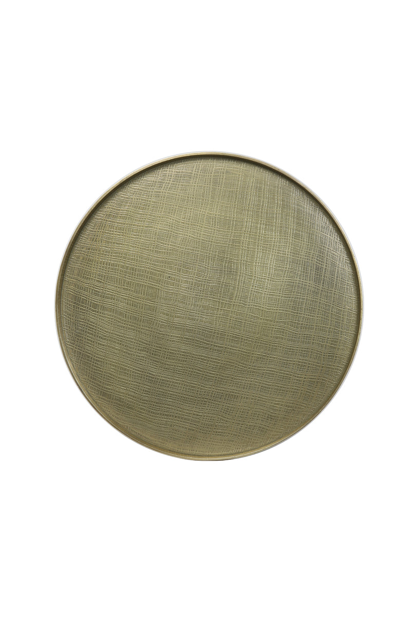 Coffee table 60x44 cm POPETA antique bronze-black