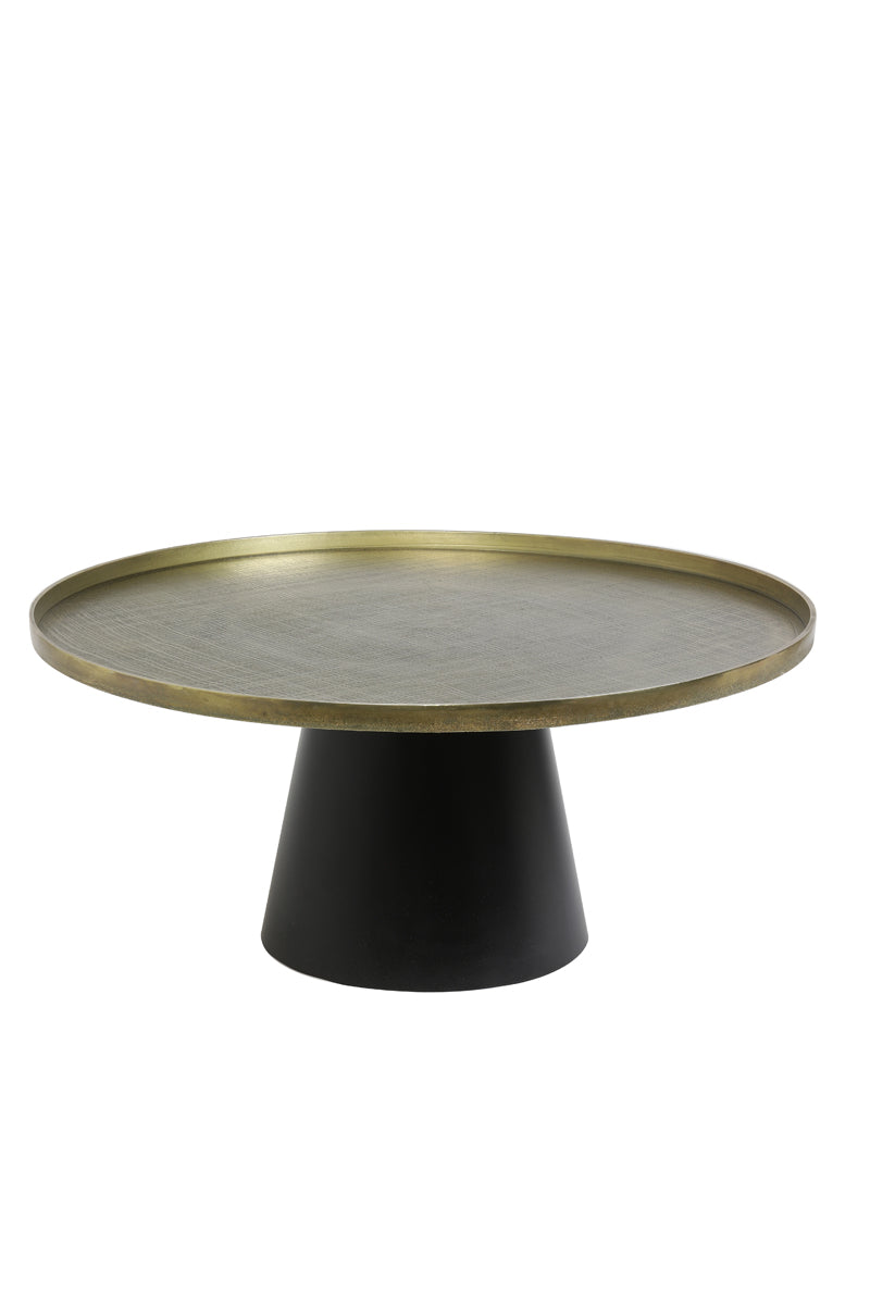 Coffee table 75x35 cm POPETA antique bronze-black