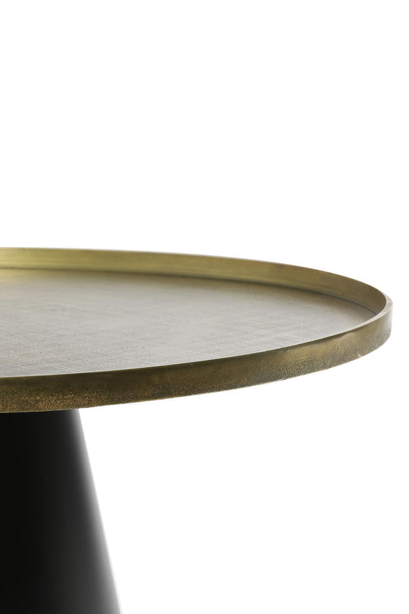 Coffee table 75x35 cm POPETA antique bronze-black