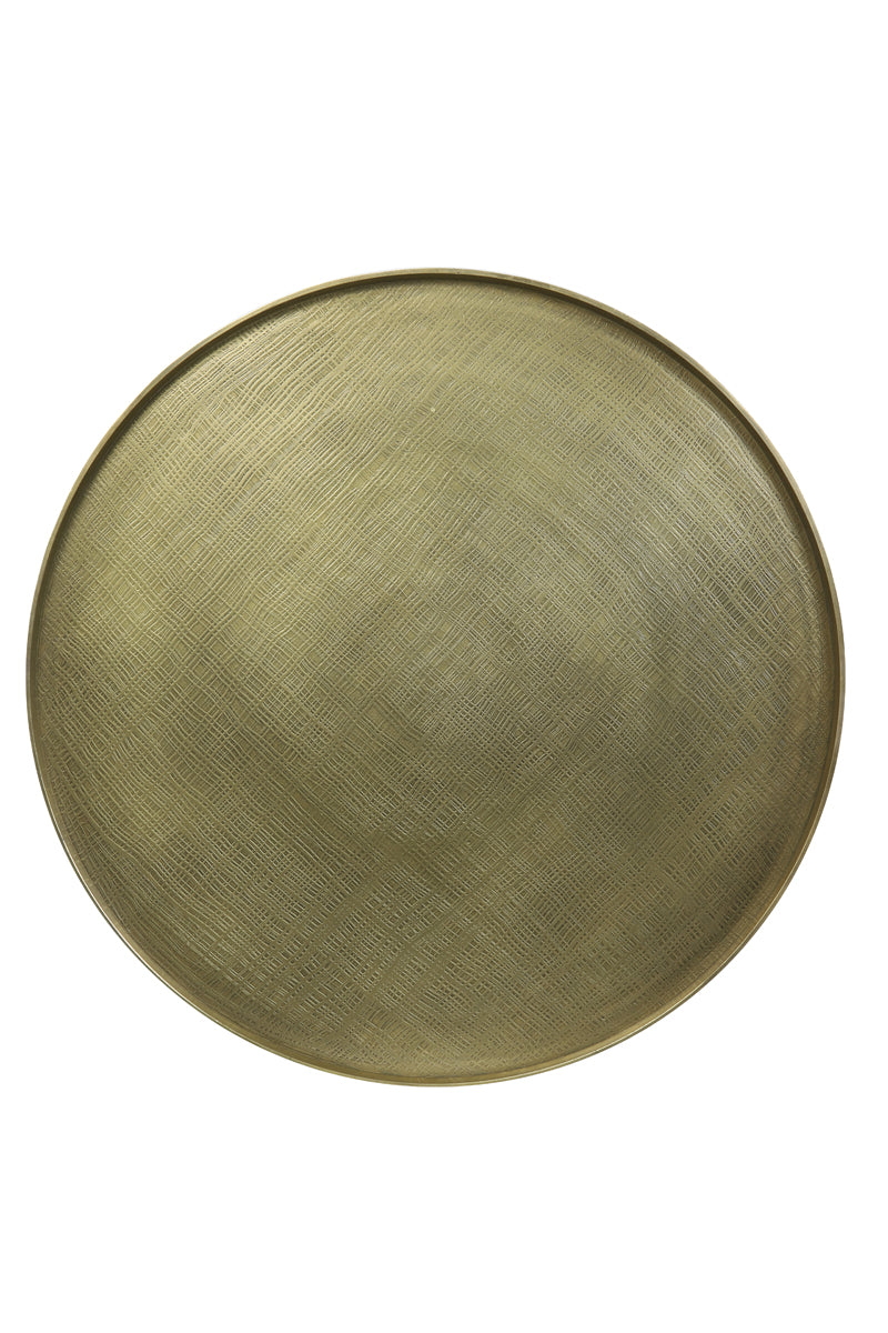 Coffee table 75x35 cm POPETA antique bronze-black