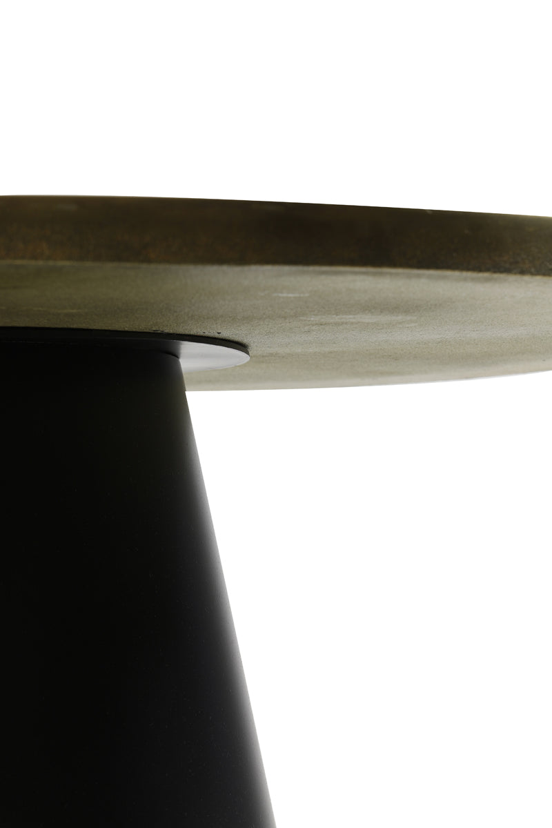 Coffee table 75x35 cm POPETA antique bronze-black