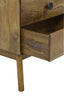 Cabinet with 3 drawers 40x40x80 cm ESPITA wood oil brown