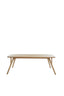 Dining table 200x100x76 cm QUENZA mango wood natural