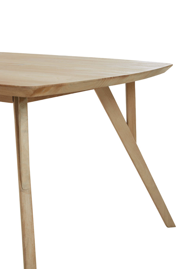 Dining table 200x100x76 cm QUENZA mango wood natural