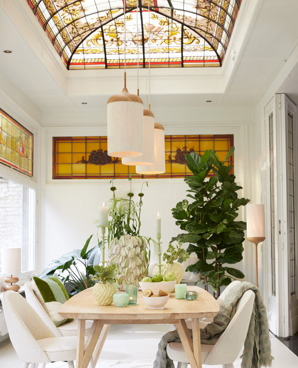 Dining table 200x100x76 cm QUENZA mango wood natural