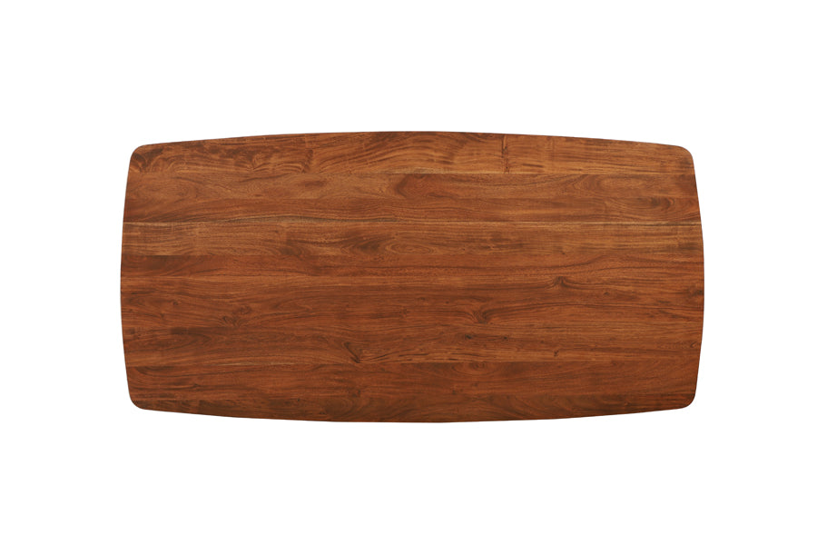 Dining table 200x100x76 cm QUENZA acacia wood brown