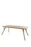 Dining table 220x100x76 cm QUENZA mango wood natural