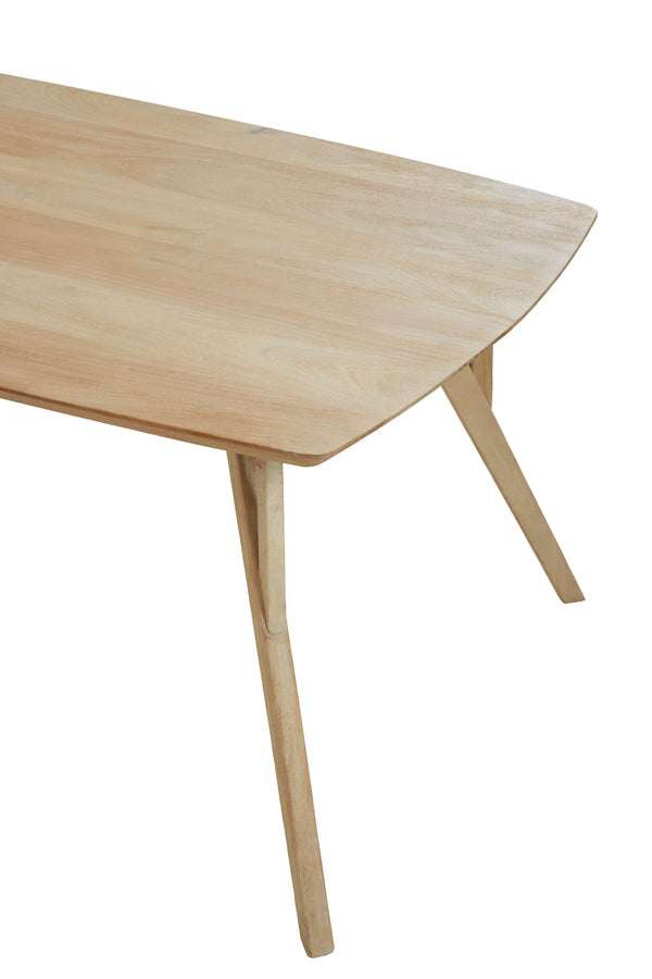Dining table 220x100x76 cm QUENZA mango wood natural