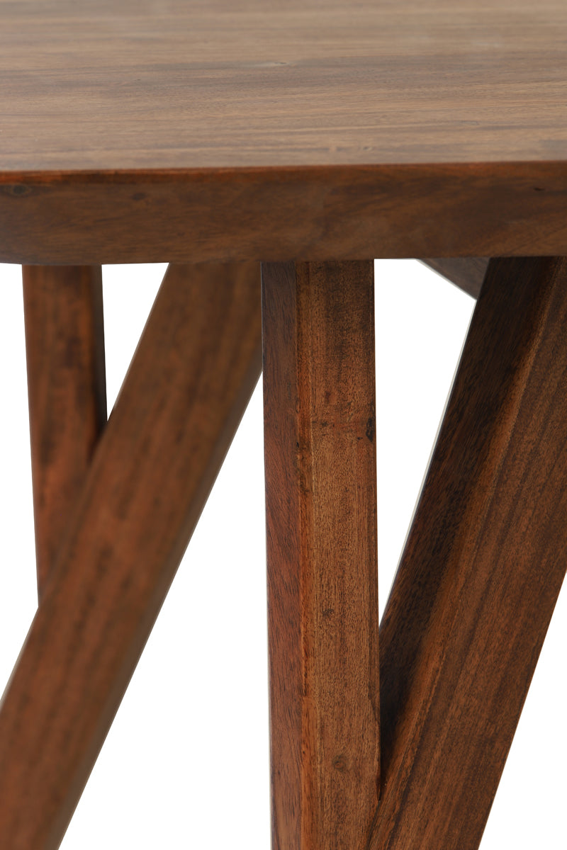 Dining table 220x100x76 cm QUENZA acacia wood brown