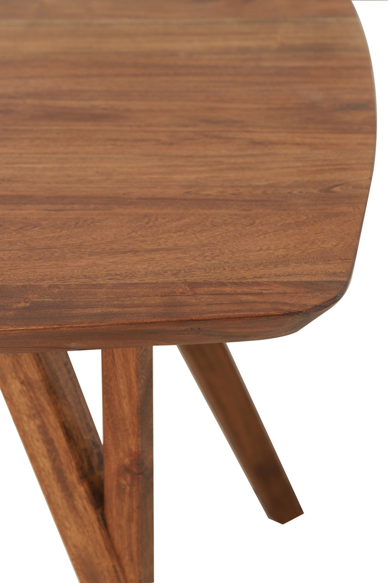 Dining table 220x100x76 cm QUENZA acacia wood brown