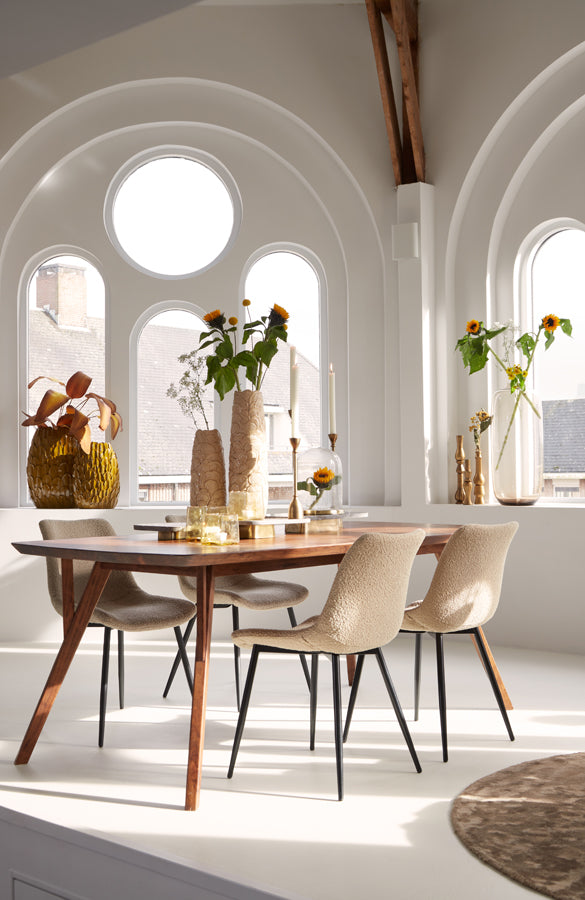 Dining table 220x100x76 cm QUENZA acacia wood brown