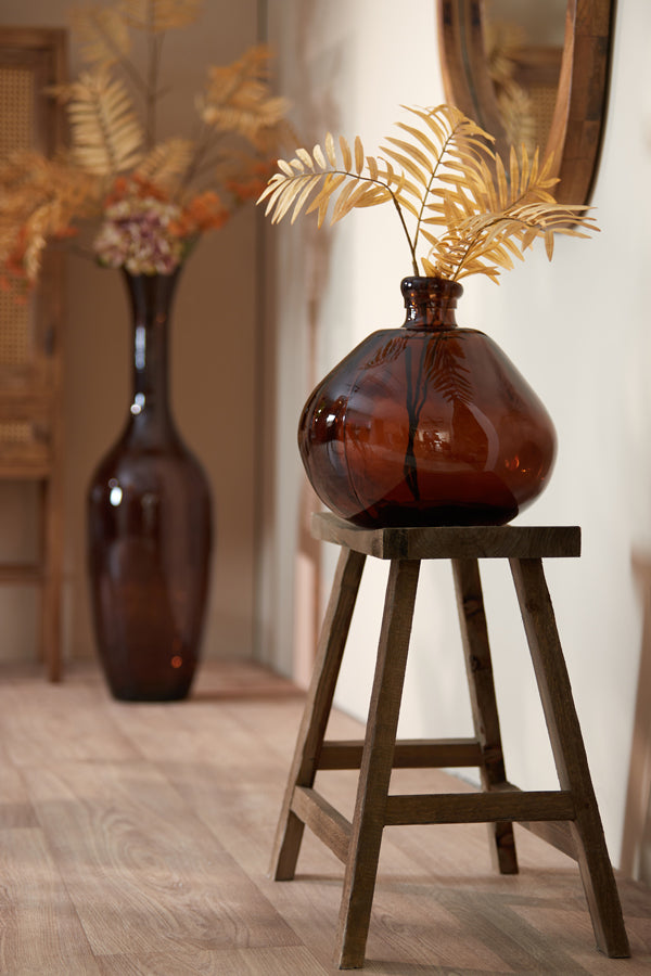 Stool 47x24x50 cm SANZA wood natural