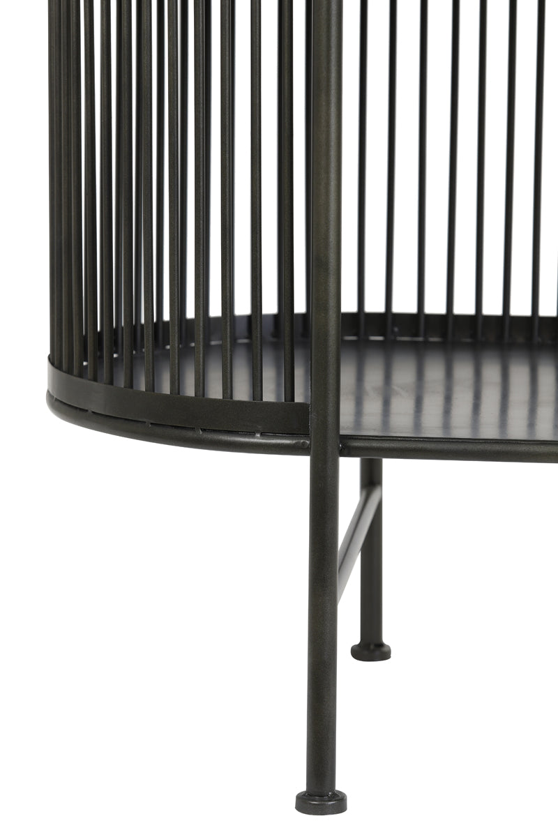 Cabinet open 149x40x80 cm YINTHE black