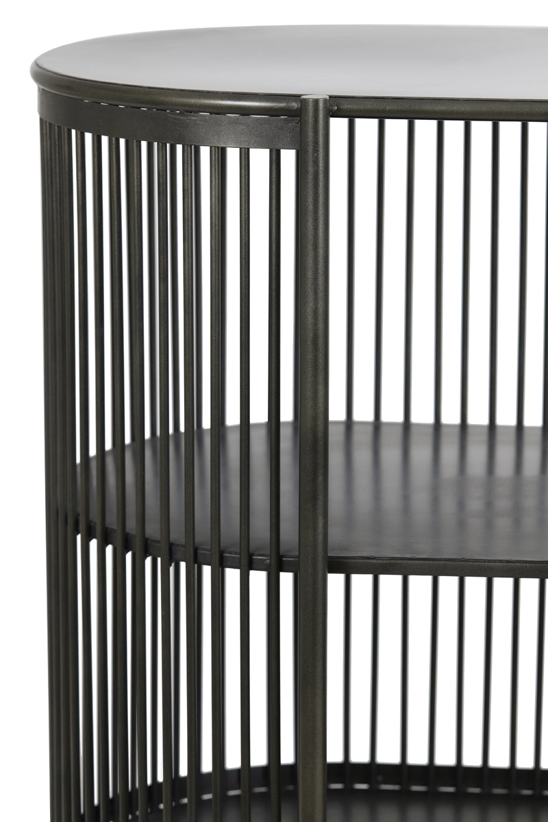 Cabinet open 149x40x80 cm YINTHE black