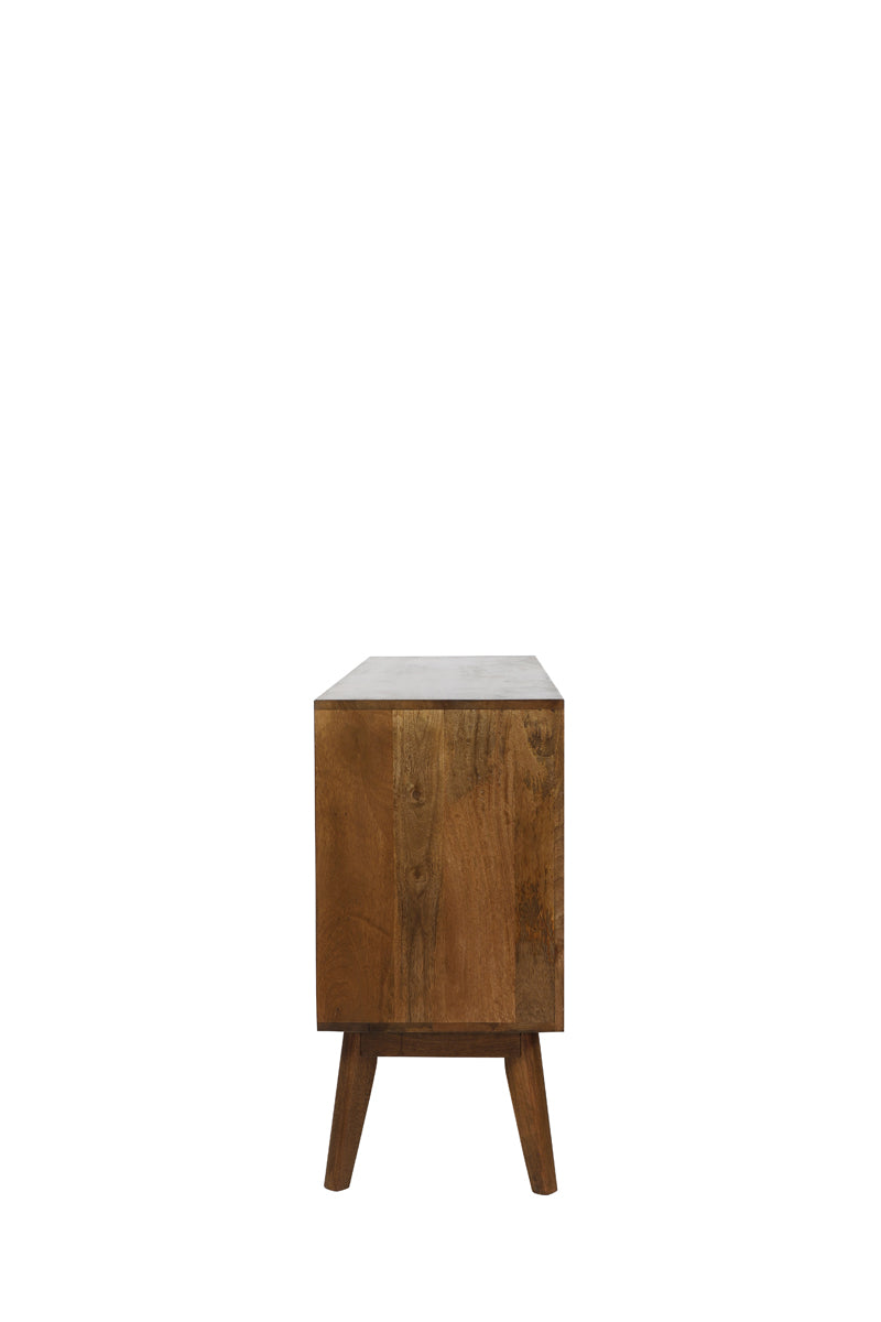 Cabinet 152x40x80 cm ESPITA wood oil brown