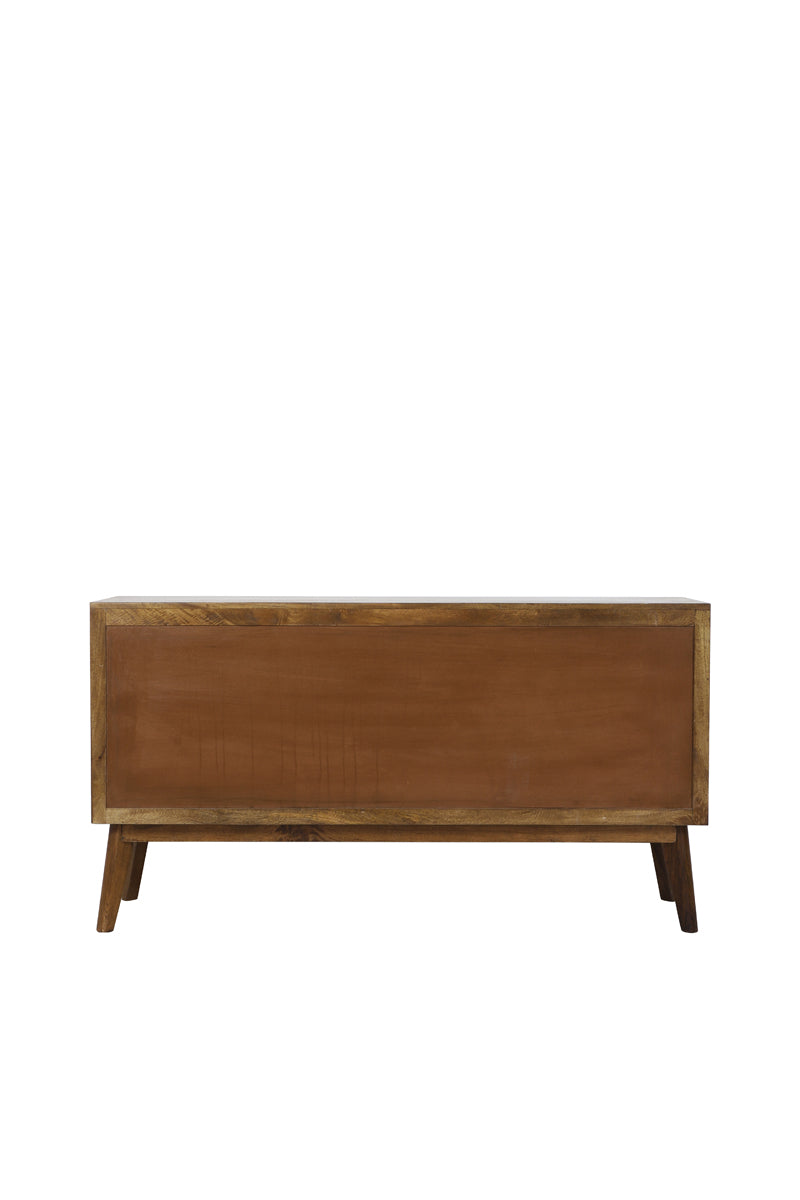 Cabinet 152x40x80 cm ESPITA wood oil brown