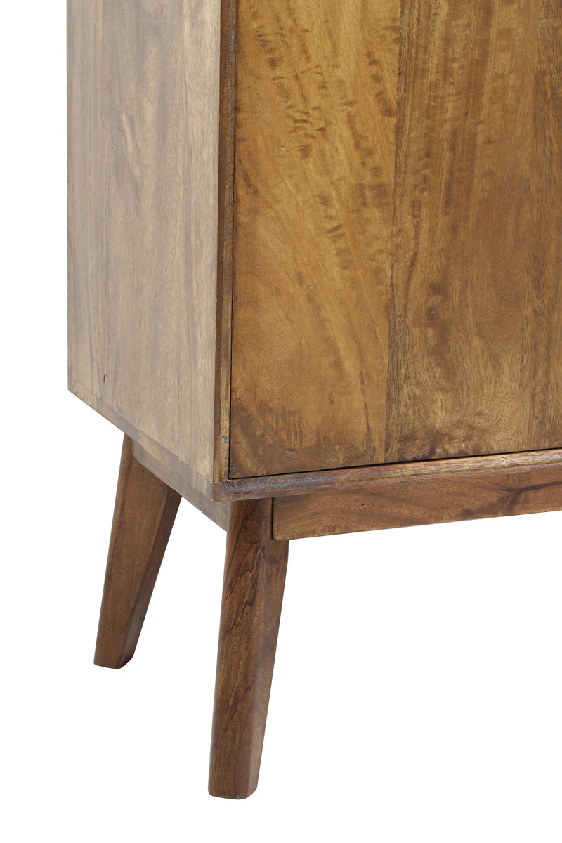 Cabinet 152x40x80 cm ESPITA wood oil brown