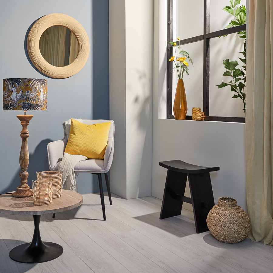 Stool 47x24x50 cm NIEKE black