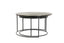 Coffee table S/2 61x37+76x41 cm PRIMO blck-bronze+mat blck