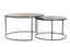 Coffee table S/2 61x37+76x41 cm PRIMO blck-bronze+mat blck