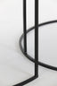 Coffee table S/2 61x37+76x41 cm PRIMO blck-bronze+mat blck