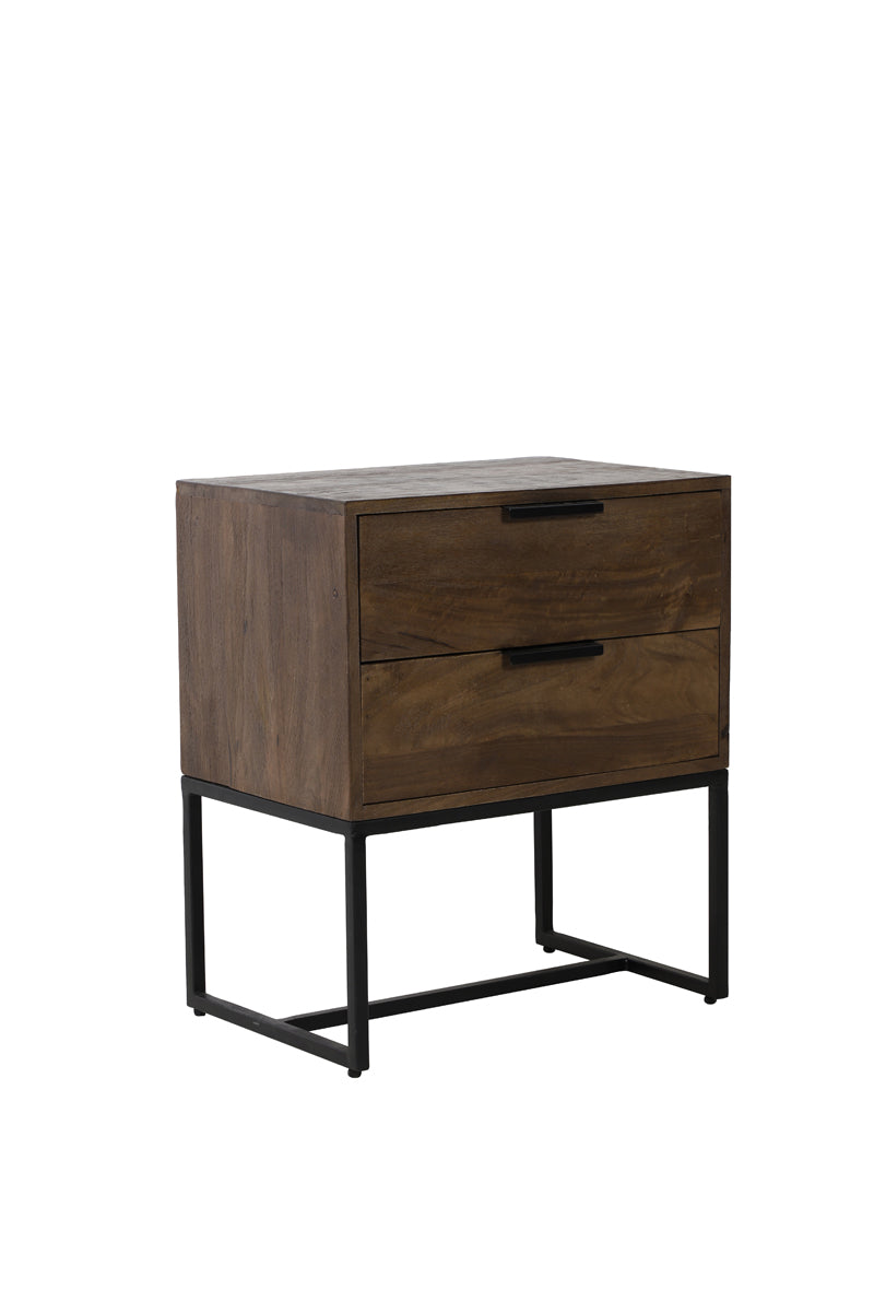 Cabinet 60x40x70 cm MEAVE wood matt dark brown