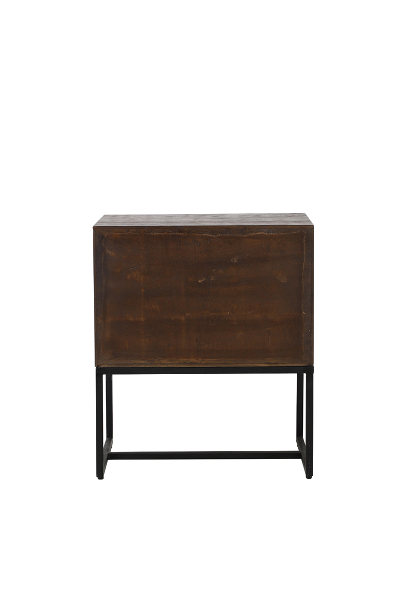 Cabinet 60x40x70 cm MEAVE wood matt dark brown