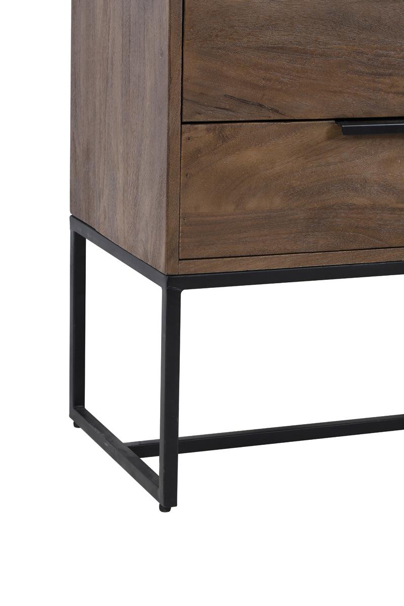 Cabinet 60x40x70 cm MEAVE wood matt dark brown