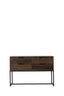 Console 120x40x80 cm MEAVE wood matt dark brown