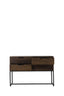 Console 120x40x80 cm MEAVE wood matt dark brown