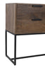 Console 120x40x80 cm MEAVE wood matt dark brown