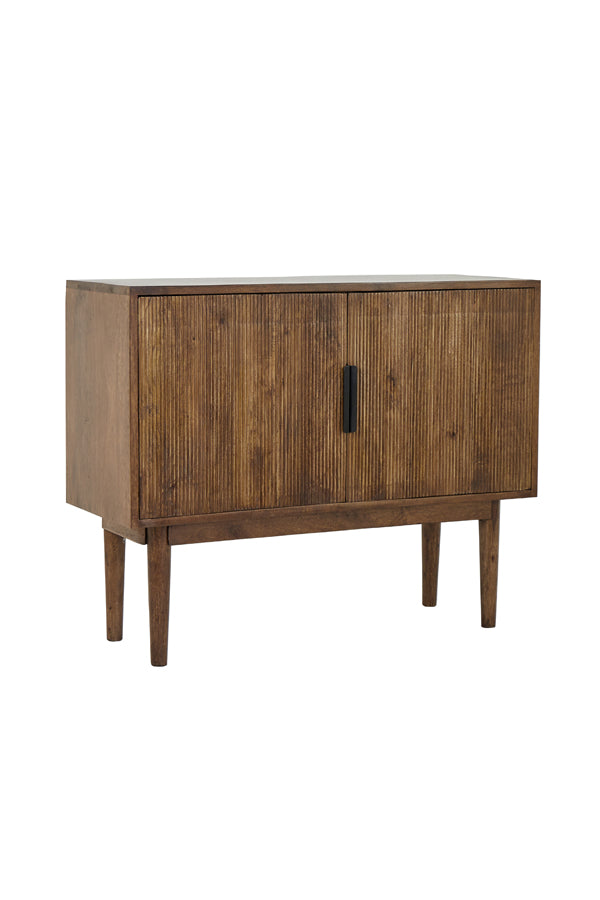 Cabinet 100x40x80 cm BITIKA wood dark brown