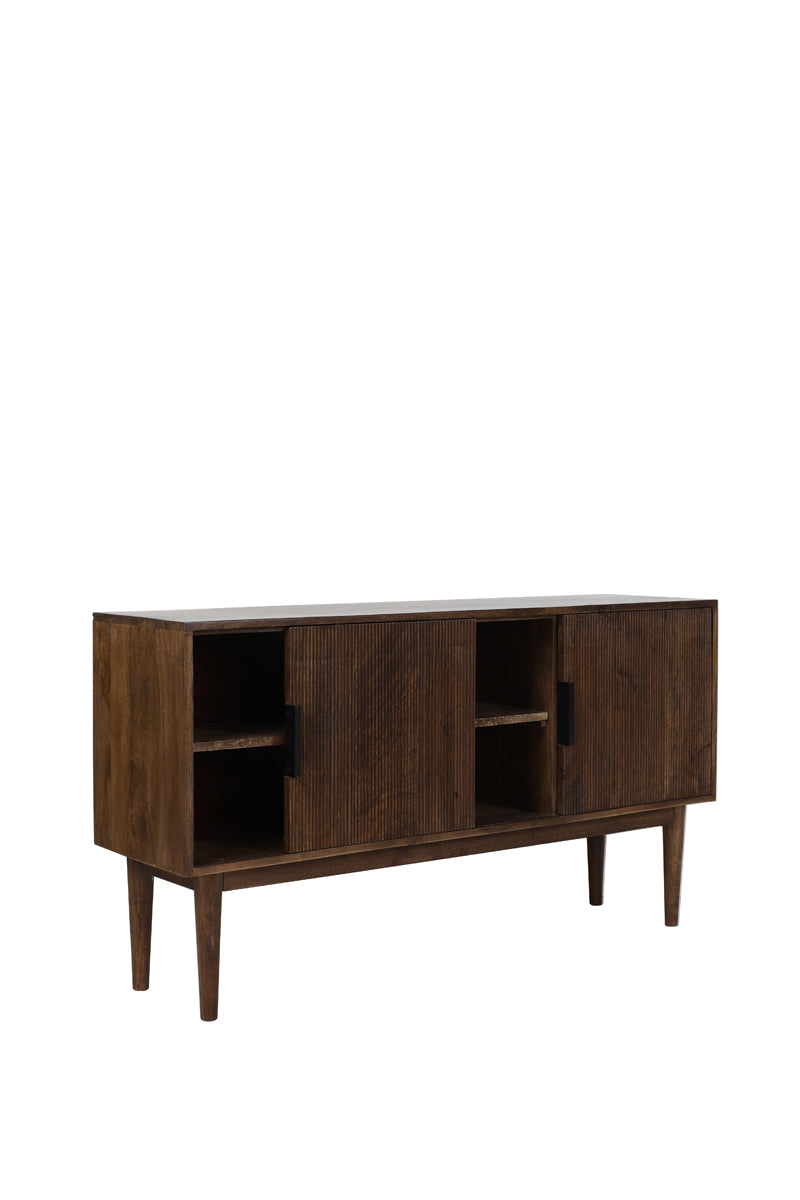 Cabinet 150x40x80 cm BITIKA wood dark brown