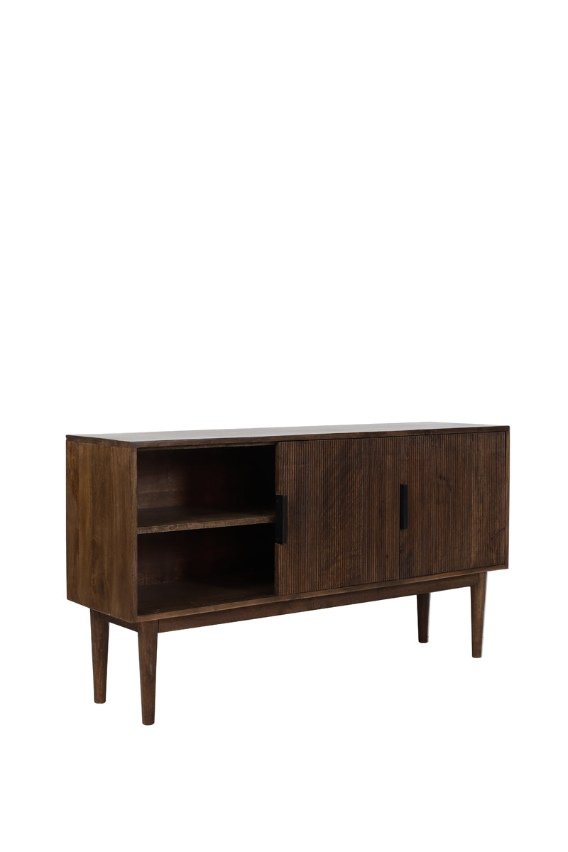 Cabinet 150x40x80 cm BITIKA wood dark brown