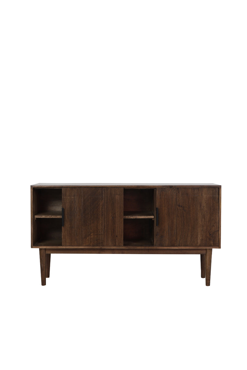 Cabinet 150x40x80 cm BITIKA wood dark brown