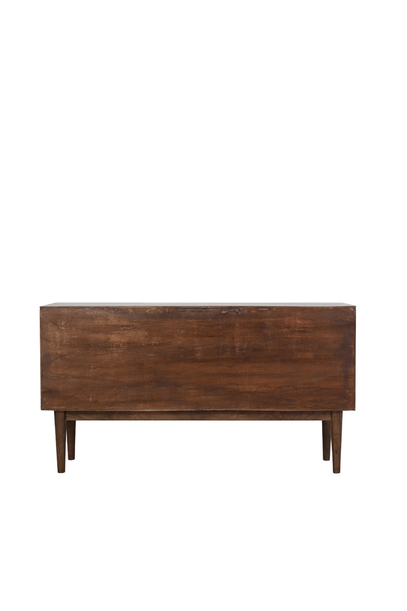 Cabinet 150x40x80 cm BITIKA wood dark brown